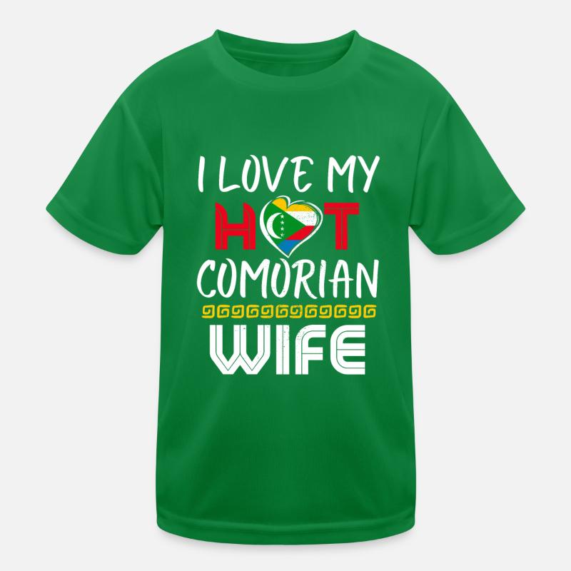 C’est drôle que j’aime mon mari comorien chaud T-shirt sport Enfant