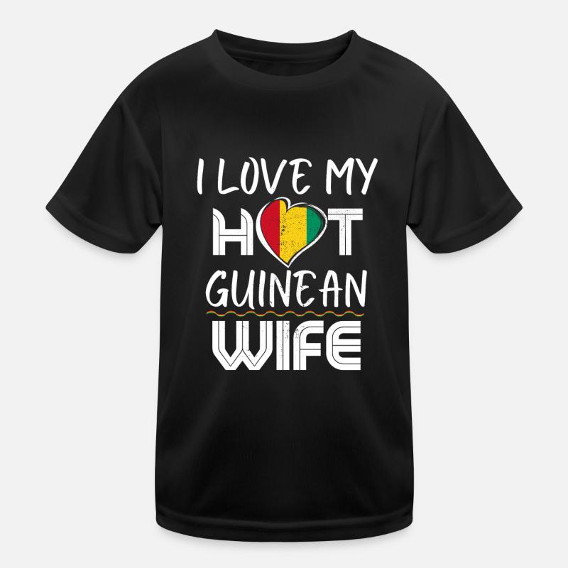 C’est drôle que j’aime mon mari guinéen chaud T-shirt sport Enfant