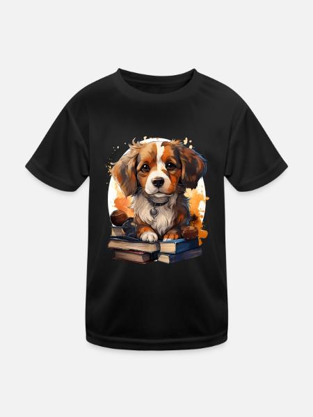 Beagle - Kids Functional T-Shirt - black - Front
