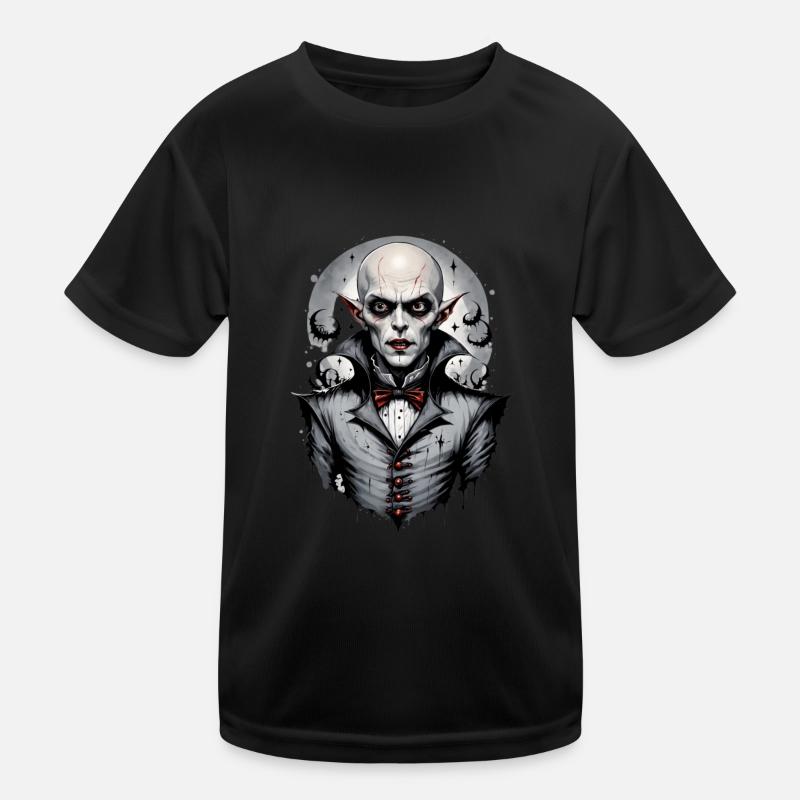 Ein lächelnder Vampir 5 Kinder Funktions-T-Shirt