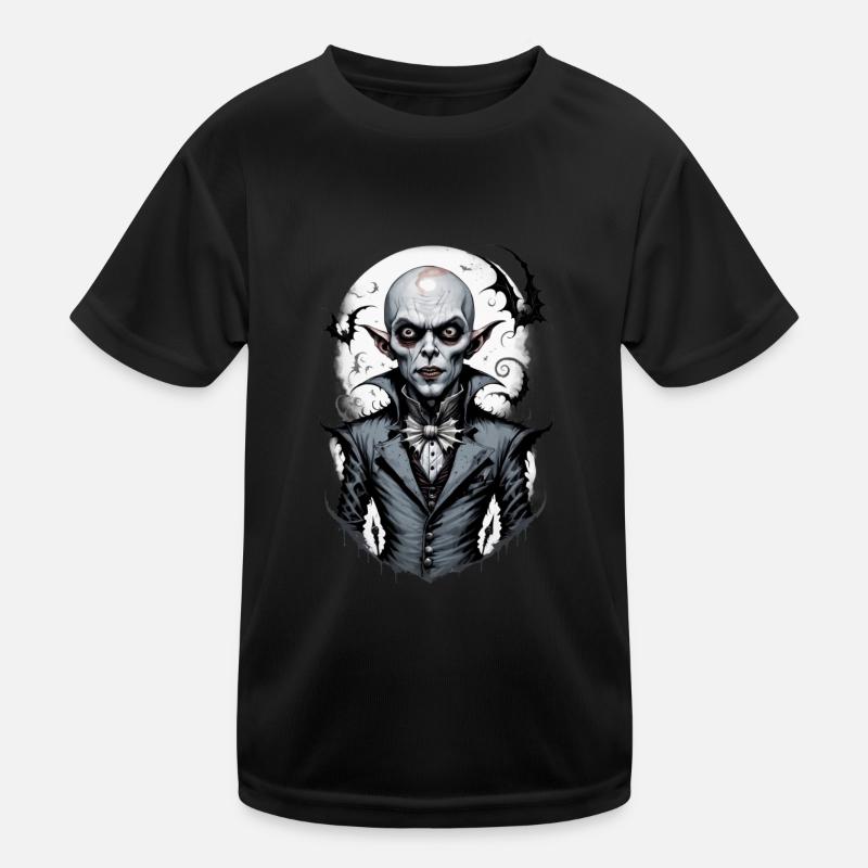 Ein lächelnder Vampir 7 Kinder Funktions-T-Shirt