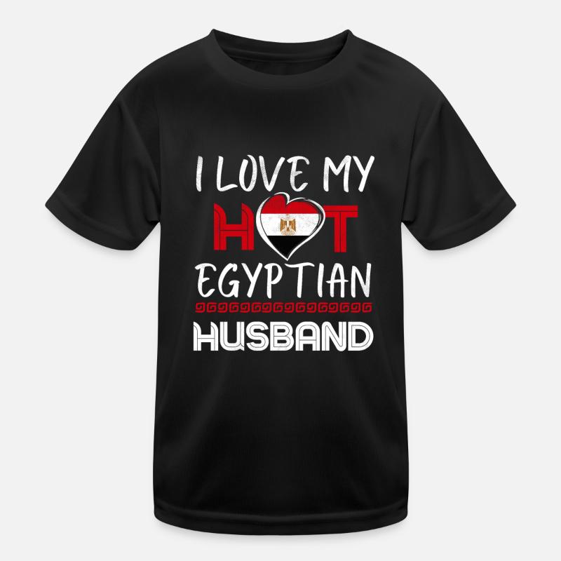 Drôle de mari égyptien Egypte Fière épouse T-shirt sport Enfant