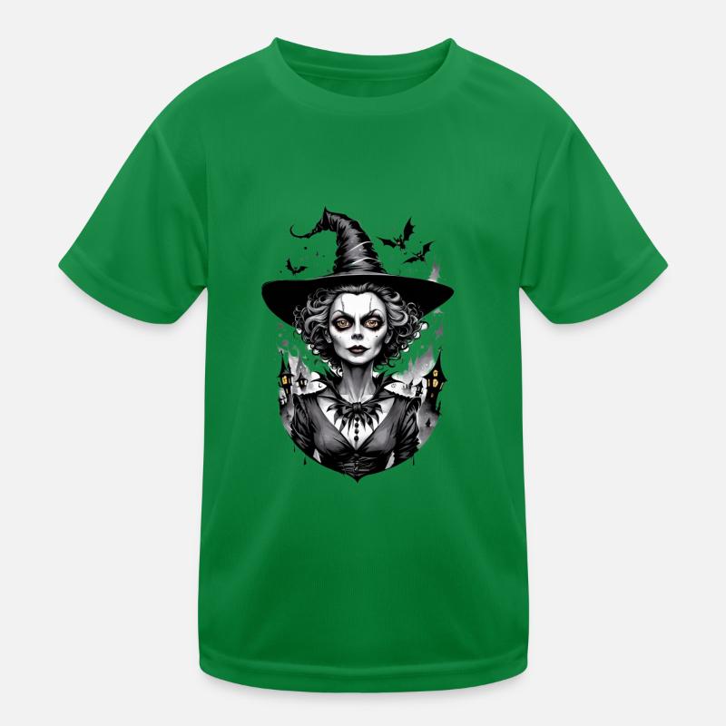 Classic Witch 26 Kids Functional T-Shirt