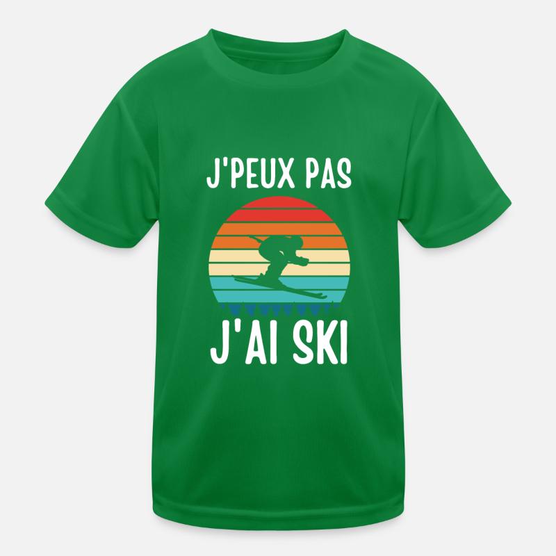 Ski rétro T-shirt sport Enfant