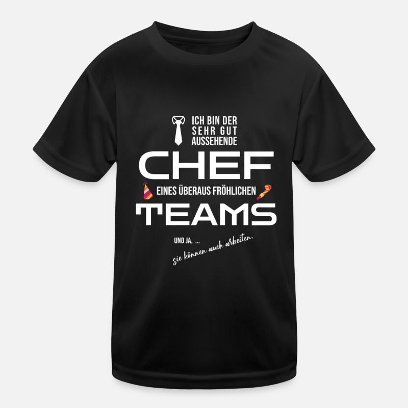 Lustiges Chef Vorgesetzter Abteilung Team Geschenk Kinder Funktions-T-Shirt