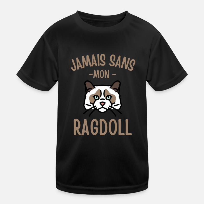 Jamais sans mon chat ragdoll 2 T-shirt sport Enfant