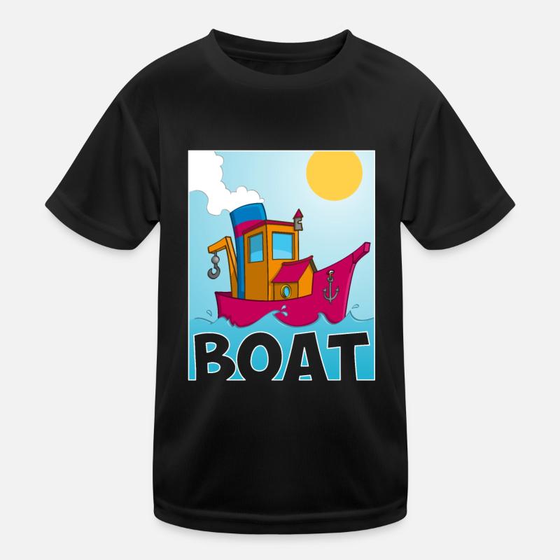 Image colorée d’un remorqueur amusant T-shirt sport Enfant