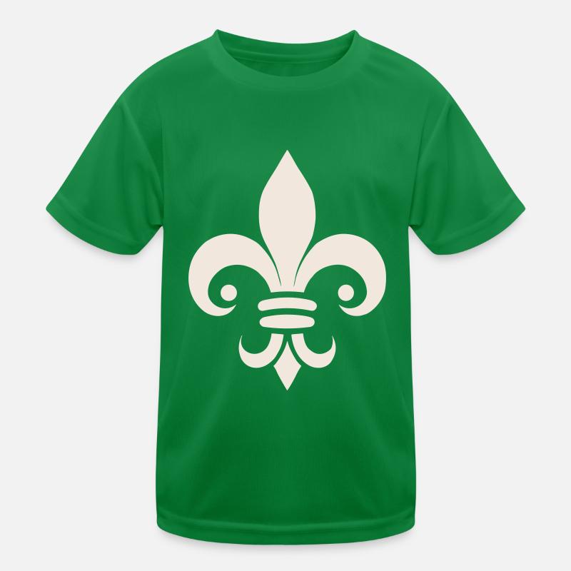 Simple Fleur de lys Design T-shirt sport Enfant