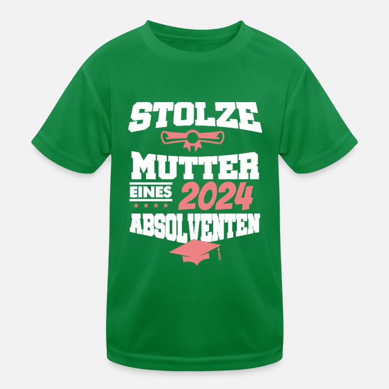 Absolvent Student Sponsion Graduate stolze Mutter Kinder Funktions-T-Shirt