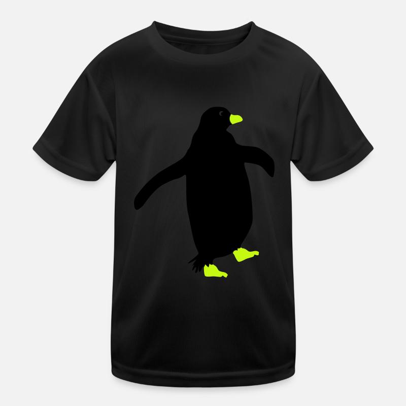 pinguin silhouette Kinder Funktions-T-Shirt