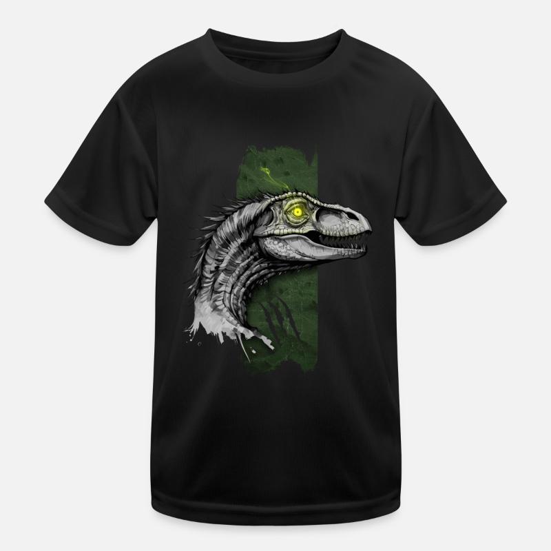 Feathered Predator: Velociraptor's Dominion Kids Functional T-Shirt