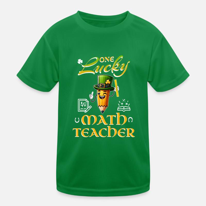 One Lucky Math Teacher Kinder Funktions-T-Shirt