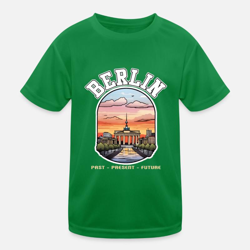 Berlin - Past, Present, Future Kids Functional T-Shirt