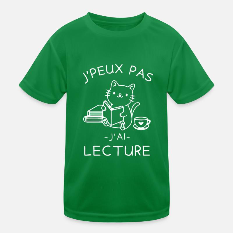 CHAT MIGNON LECTURE CAFE T-shirt sport Enfant