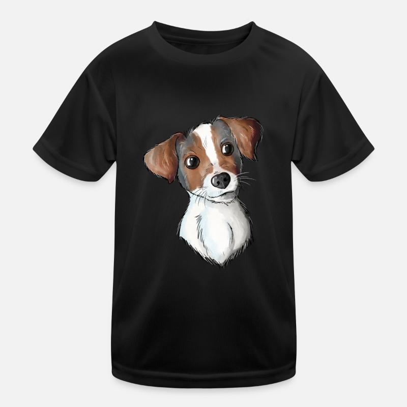 Jack Russell Pattern Kinder Funktions-T-Shirt