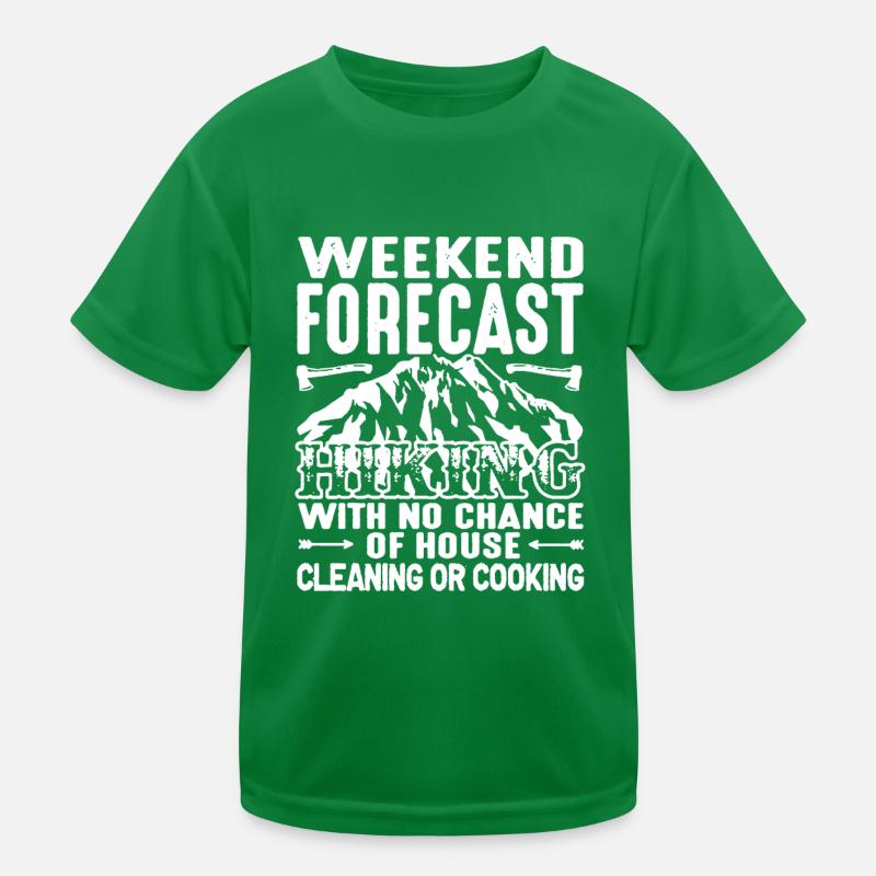 Weekend Forecast Hiking Kids Functional T-Shirt