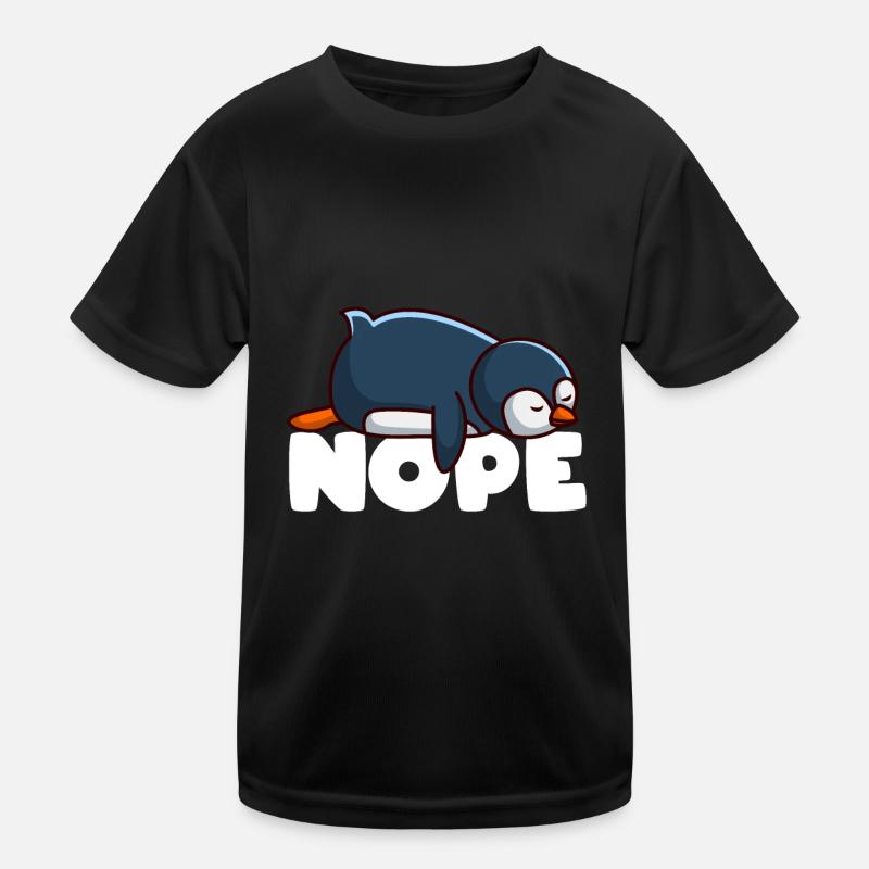 Pinguin Nope Kinder Funktions-T-Shirt