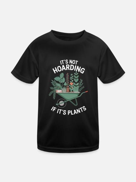 Jardinage Jardin Jardinier Plantes - T-shirt sport Enfant - noir - Devant
