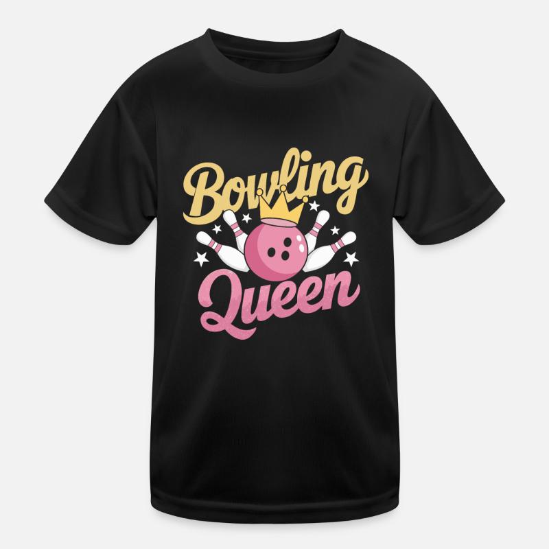 Bowler BowlingQueen Kids Functional T-Shirt