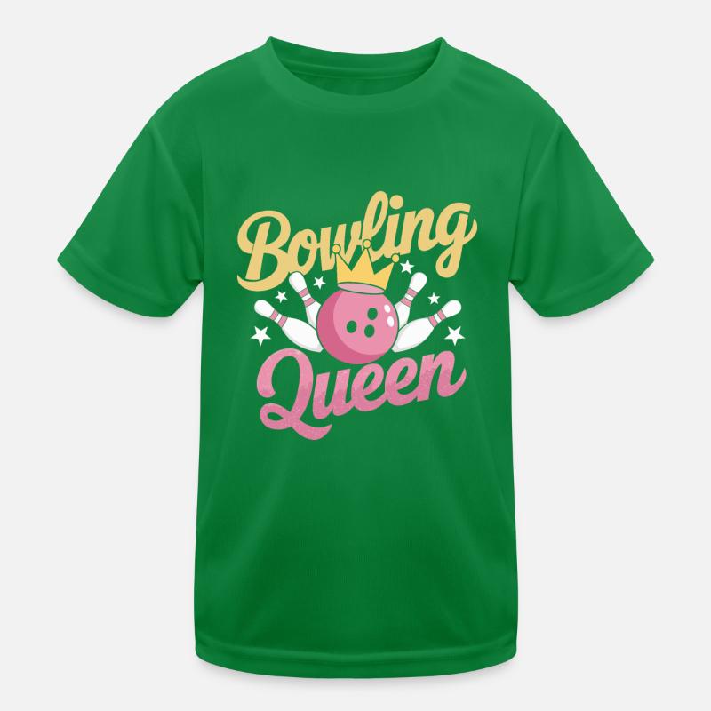 Bowler BowlingQueen Funktions-T-shirt barn