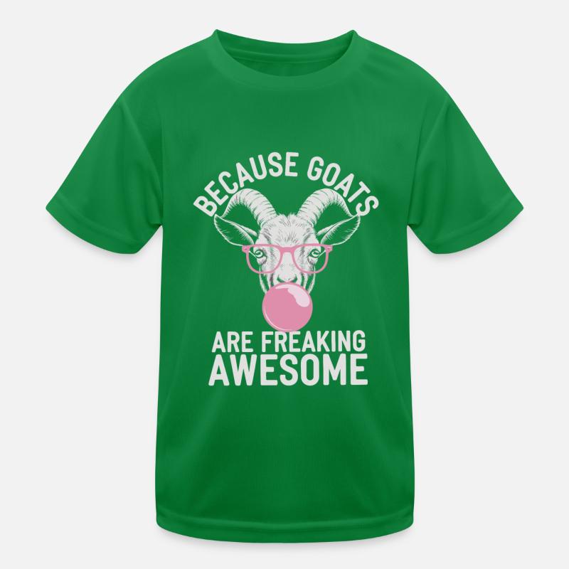 Ziege Kinder Funktions-T-Shirt