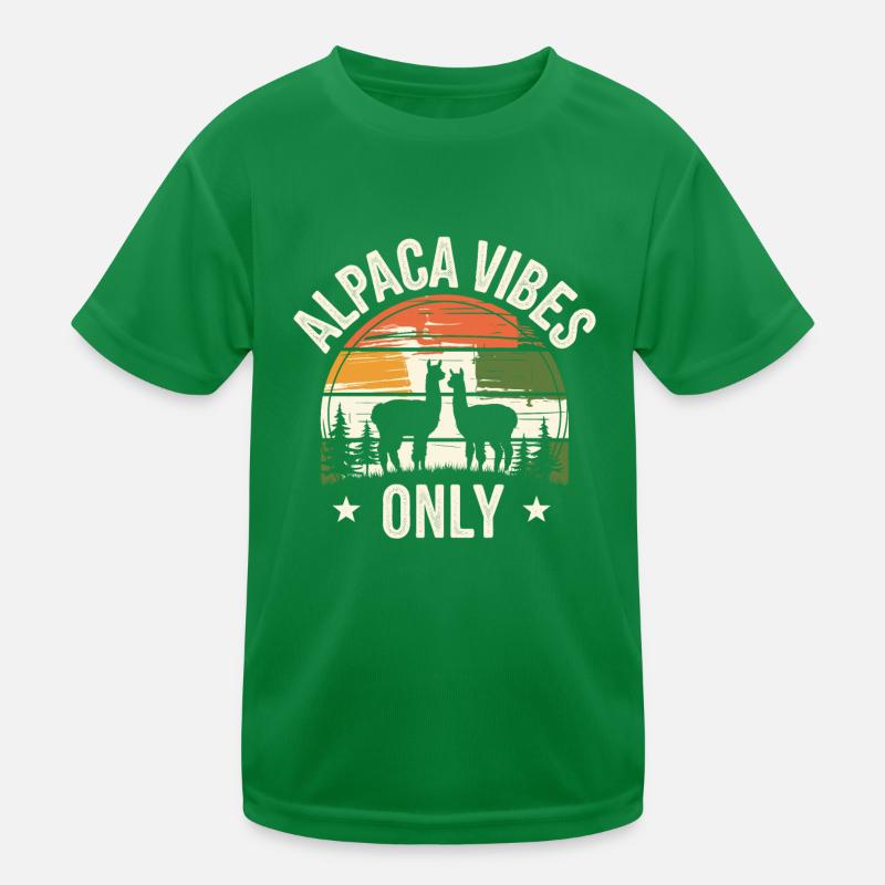 Alpaca Animal Kids Functional T-Shirt