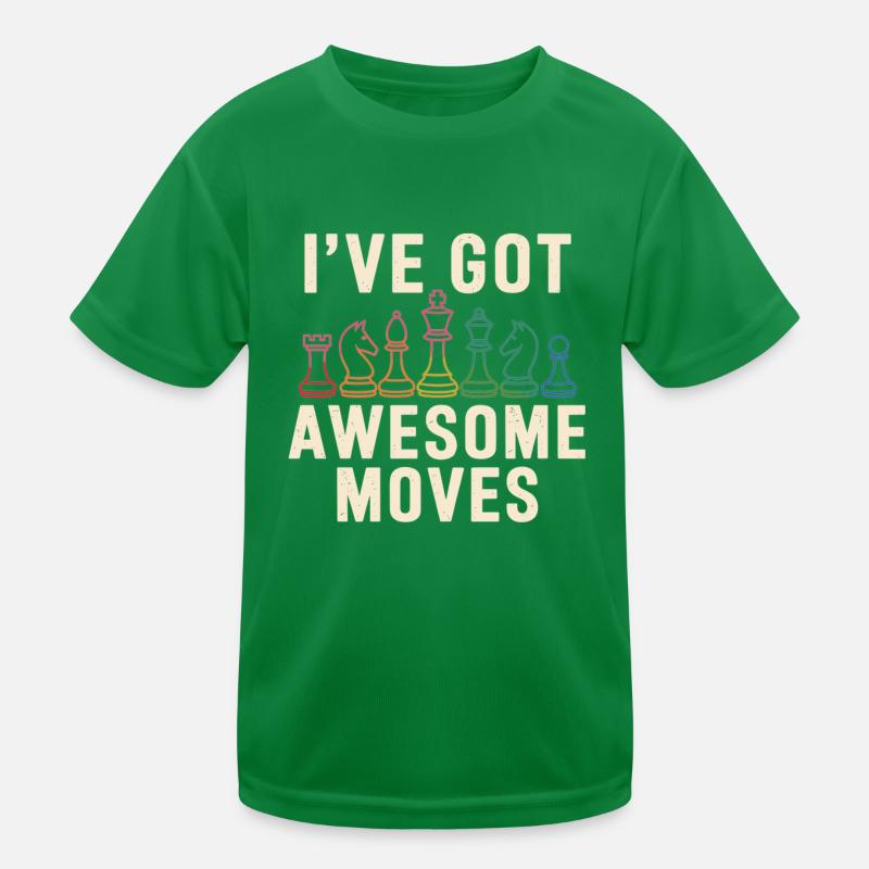 Schach Kinder Funktions-T-Shirt