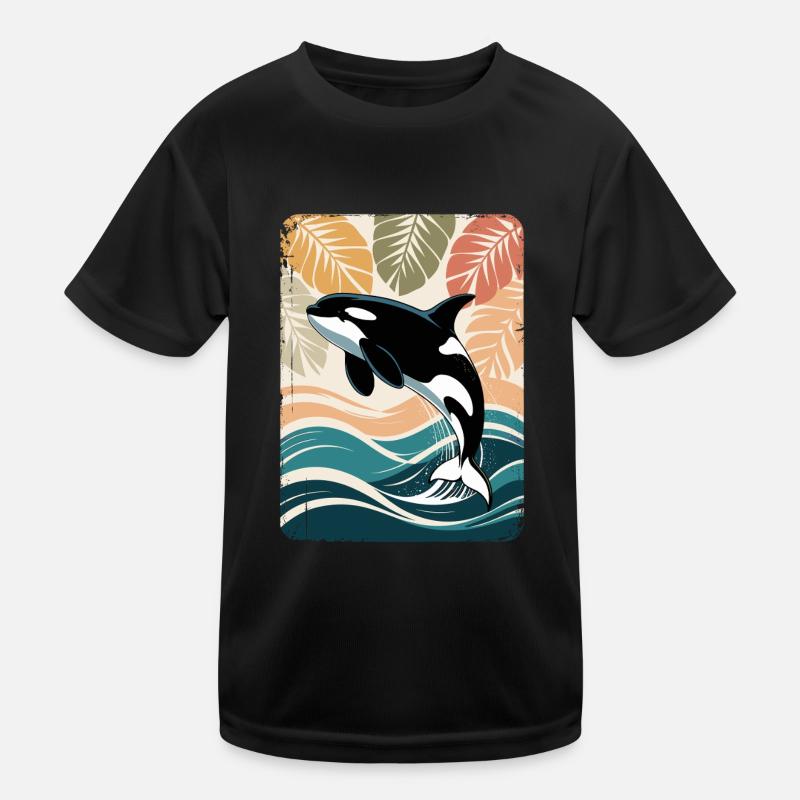 Orque Animal marin Épaulard Orque T-shirt sport Enfant