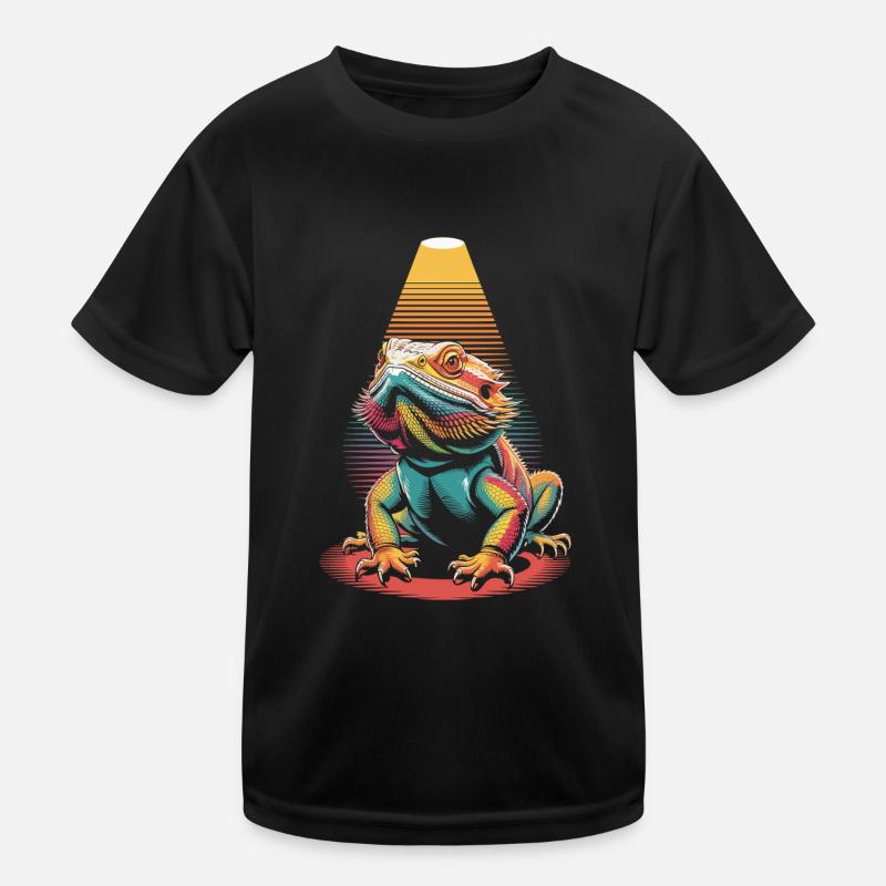 Reptil Bartagame Kinder Funktions-T-Shirt