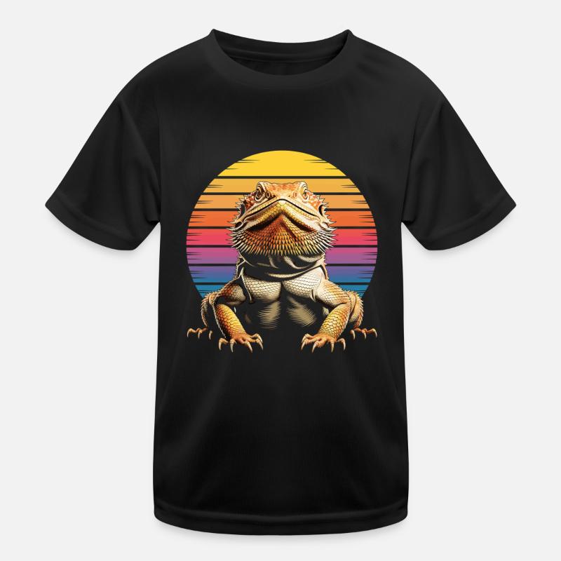 Bartagame Reptil Kinder Funktions-T-Shirt
