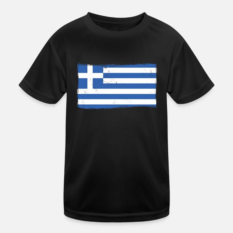 Grèce Drapeau Grec T-shirt sport Enfant