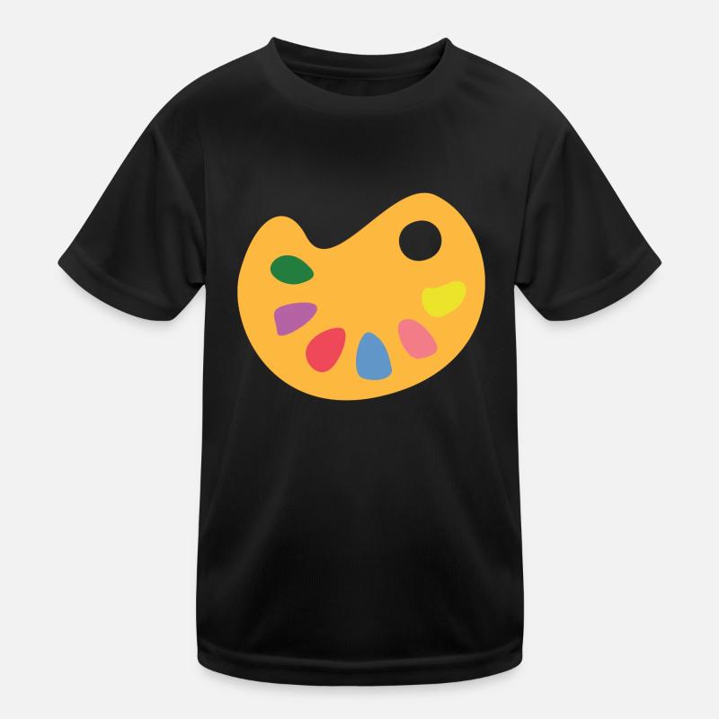 Kunstpalette Kinder Funktions-T-Shirt