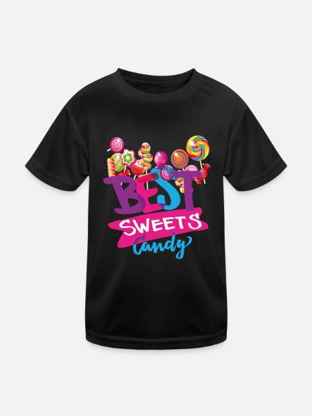 candy best candy - Kids Functional T-Shirt - black - Front