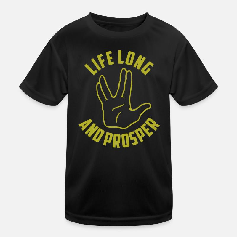 Life Long And Prosper Graphic Kids Functional T-Shirt