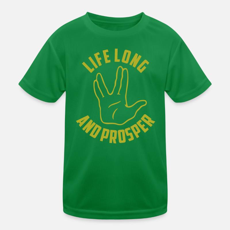 Life Long And Prosper Graphic Kids Functional T-Shirt