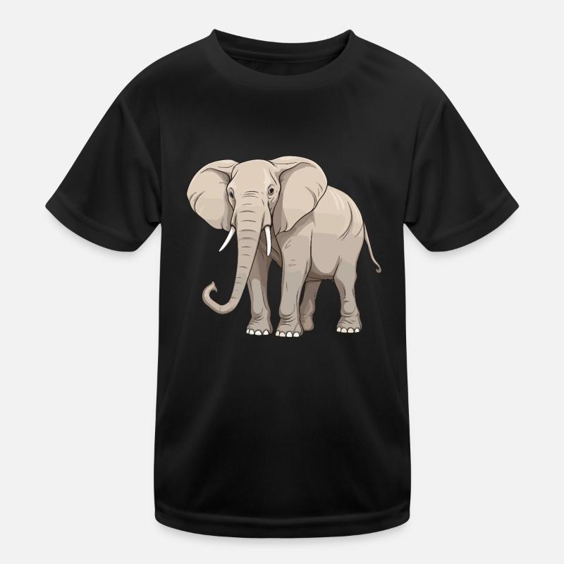 Elefant Tier Kinder Funktions-T-Shirt