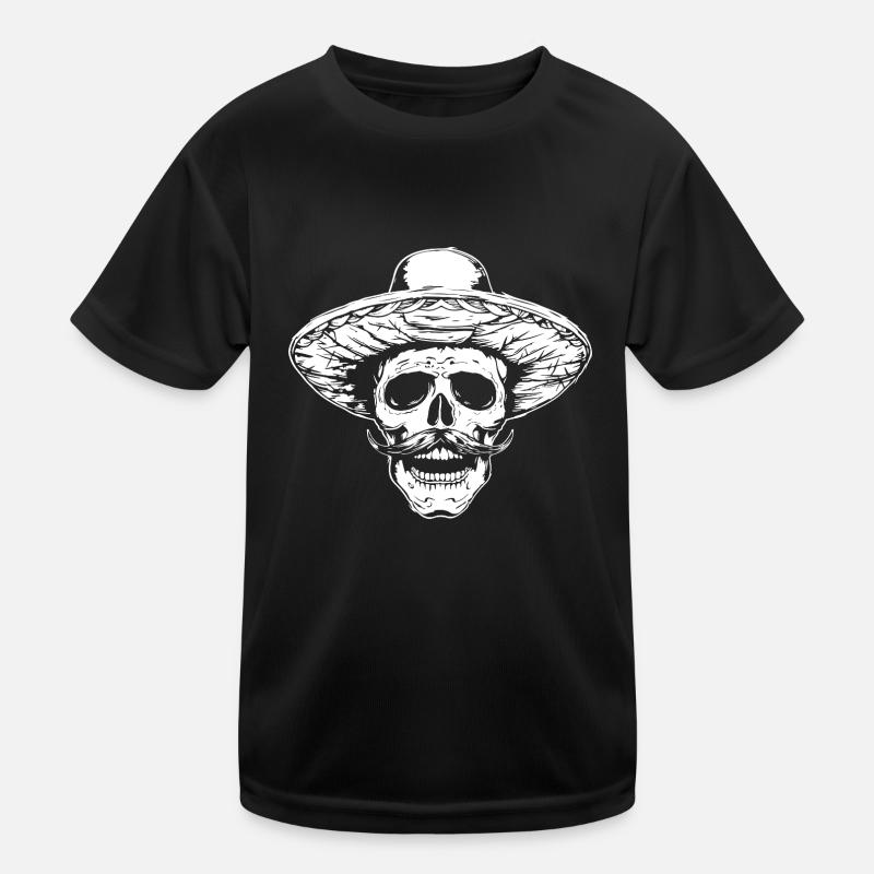 Mexican Skull Kids Functional T-Shirt