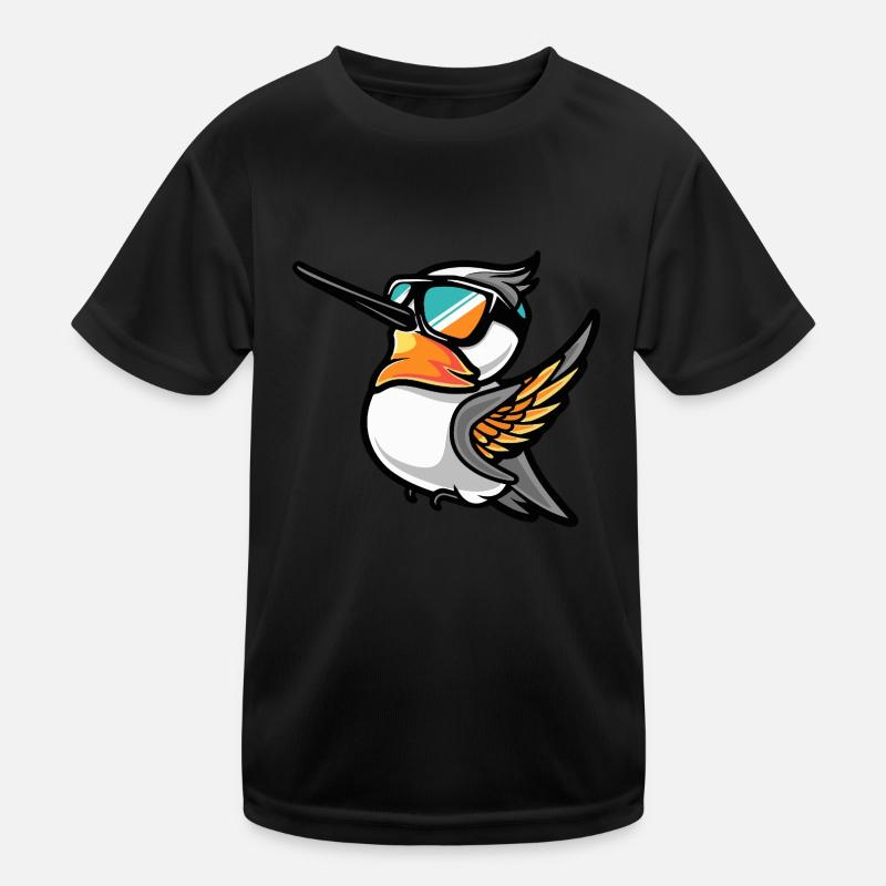 Hummingbird Bird Cool Animal Kids Functional T-Shirt