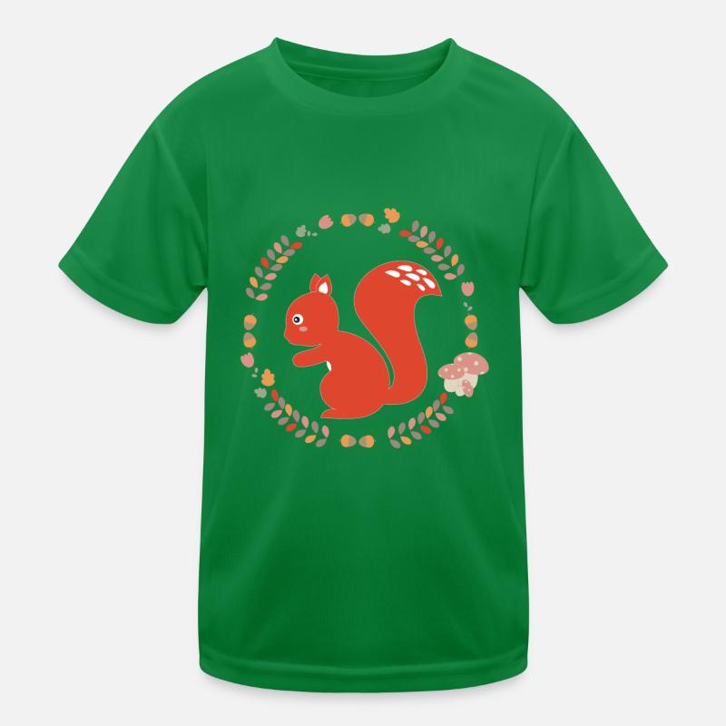 Eichhörnchen Kinder Funktions-T-Shirt