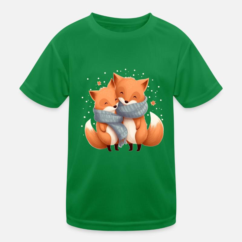 Füchse Kinder Funktions-T-Shirt