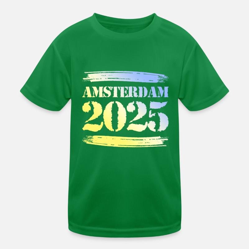 Amsterdam 2025 Kinder Funktions-T-Shirt
