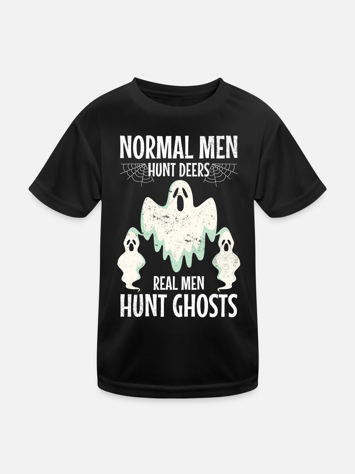 Paranormal - Kinder Funktions-T-Shirt - Schwarz - Vorne