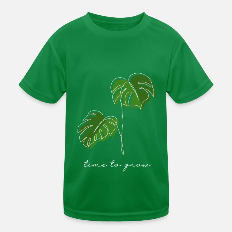 Monstera, Linéaire, plan, plante, Leaf, Minimal T-shirt sport Enfant