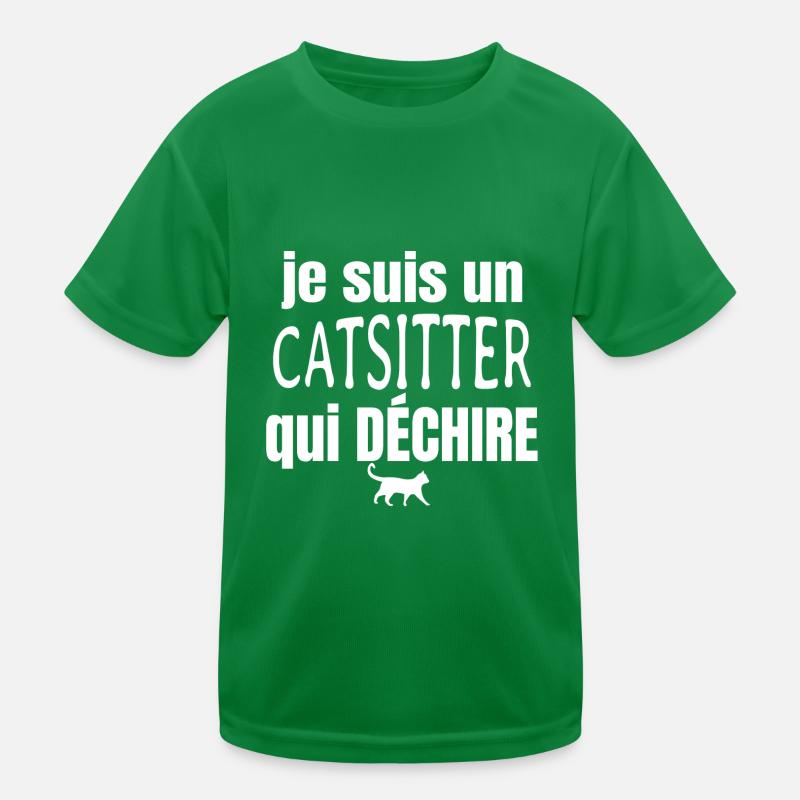catsitter qui déchire T-shirt sport Enfant