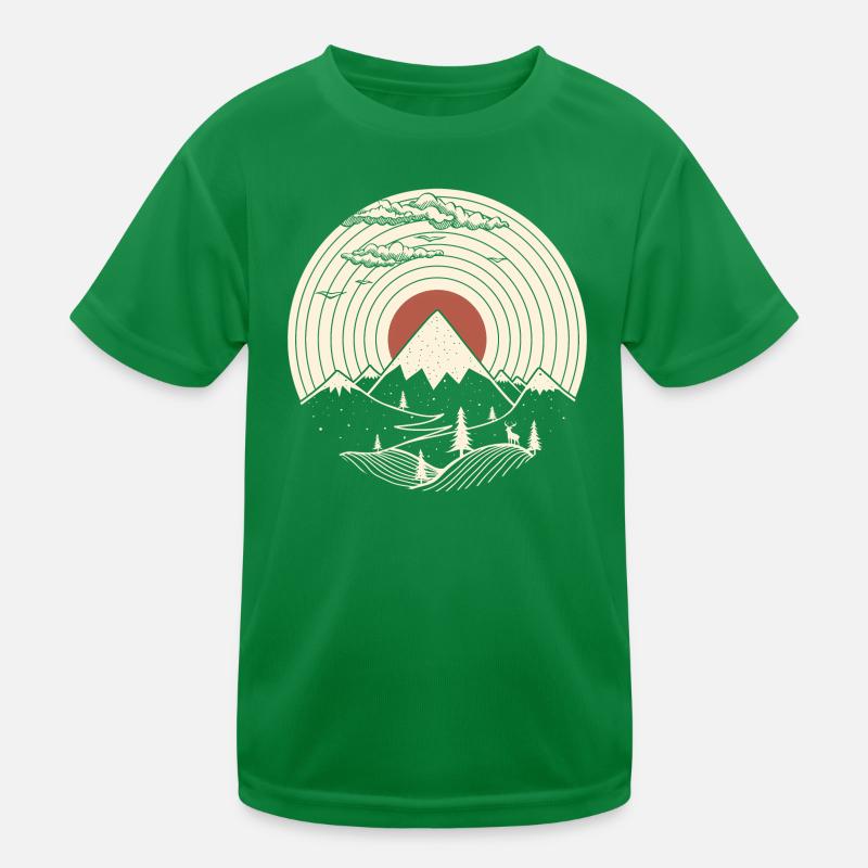 MTN LP Vinyle Mountain Graphique T-shirt sport Enfant