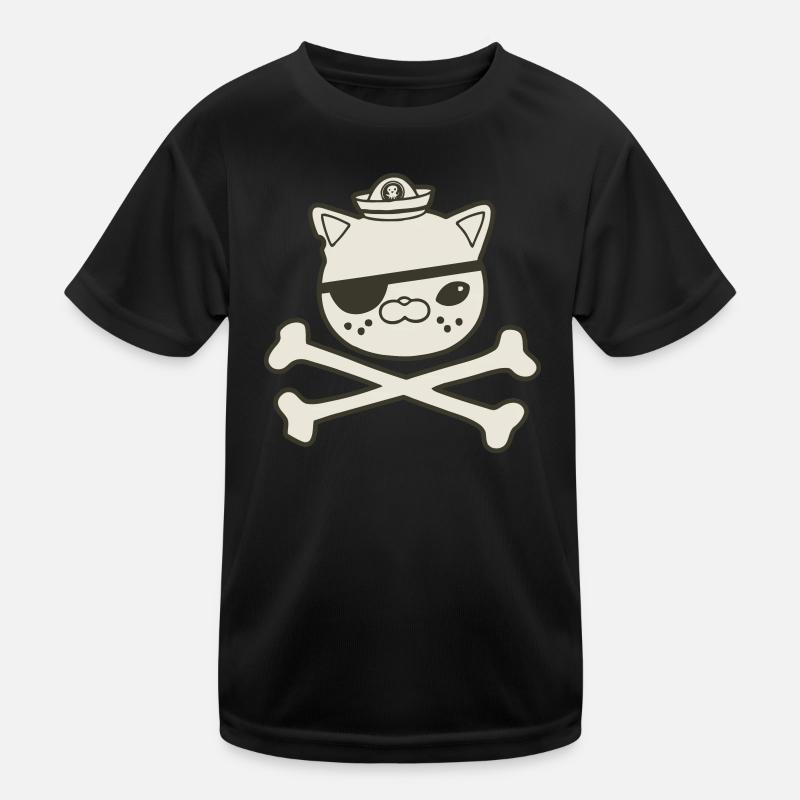 Pirate Funny Graphique T-shirt sport Enfant