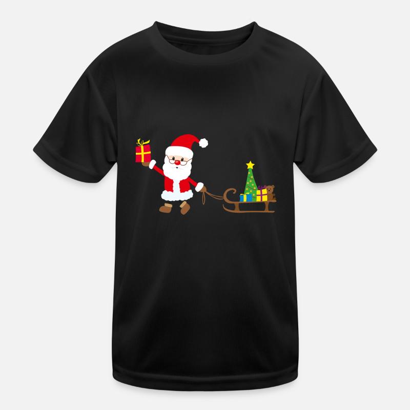 Weihnachtsmann Kinder Funktions-T-Shirt