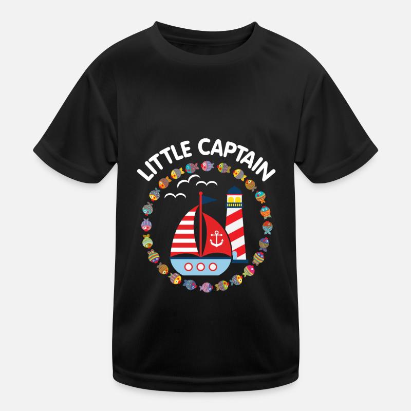 Petit capitaine avec voilier et phare T-shirt sport Enfant