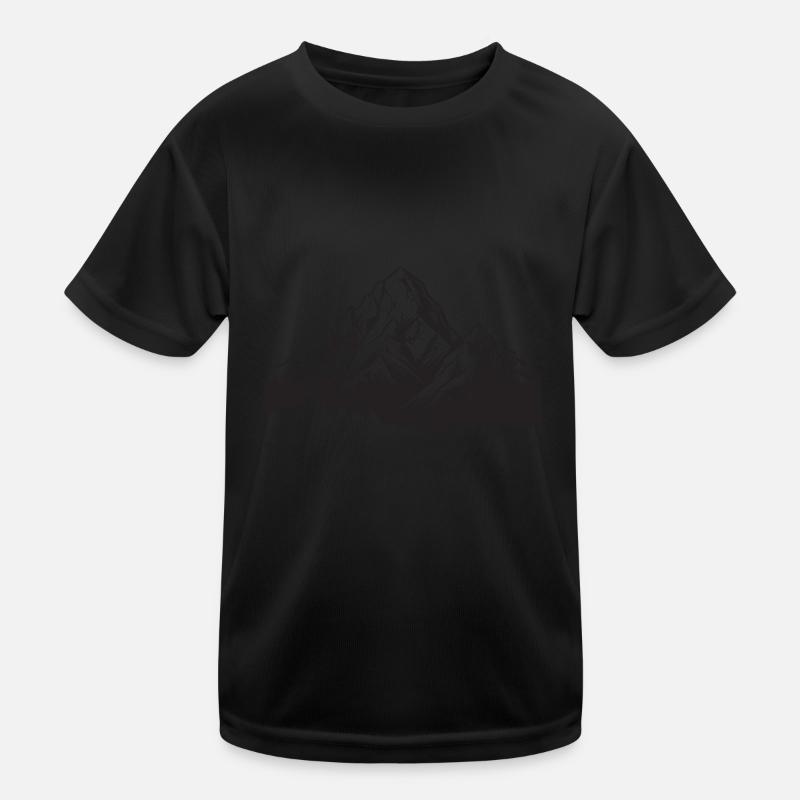 Mountains Grafik Kinder Funktions-T-Shirt
