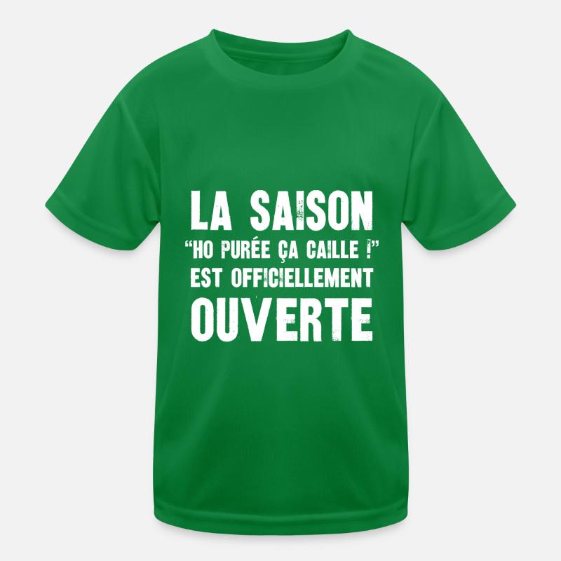 la saison oh purée ça caille T-shirt sport Enfant